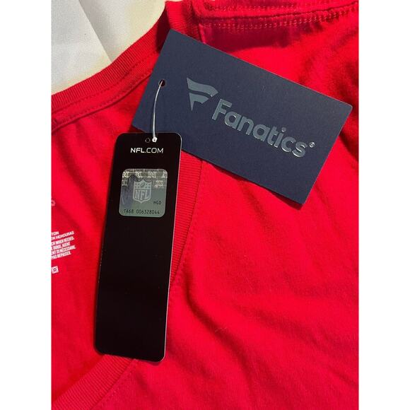 NFL Fanatics Tee Houston Texans Red Pro Line Men's 3XL SS V-neck NWT - Picture 5 of 8